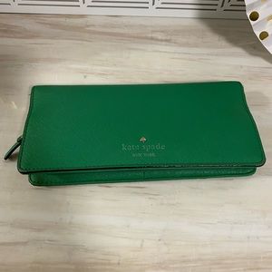 Kate Spade - Emerald Green Large Wallet